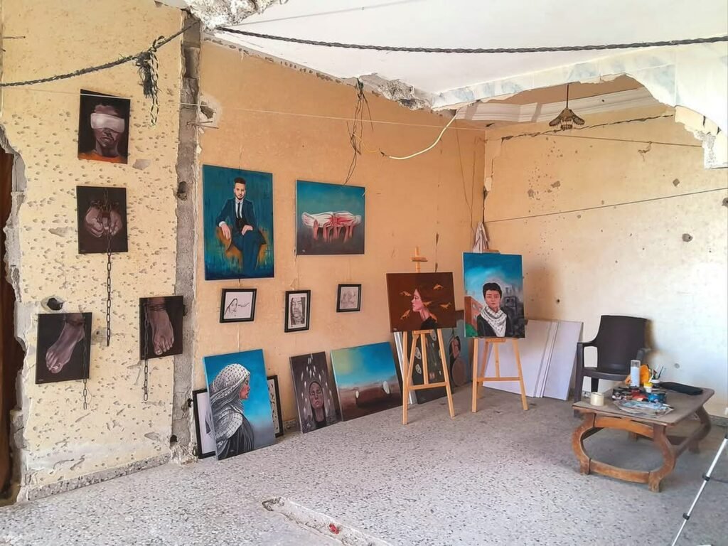  Aya Juha no norte de Gaza - pintura "Anas" 