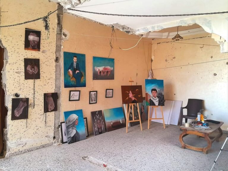 Aya Juha no norte de Gaza - pintura "Anas"