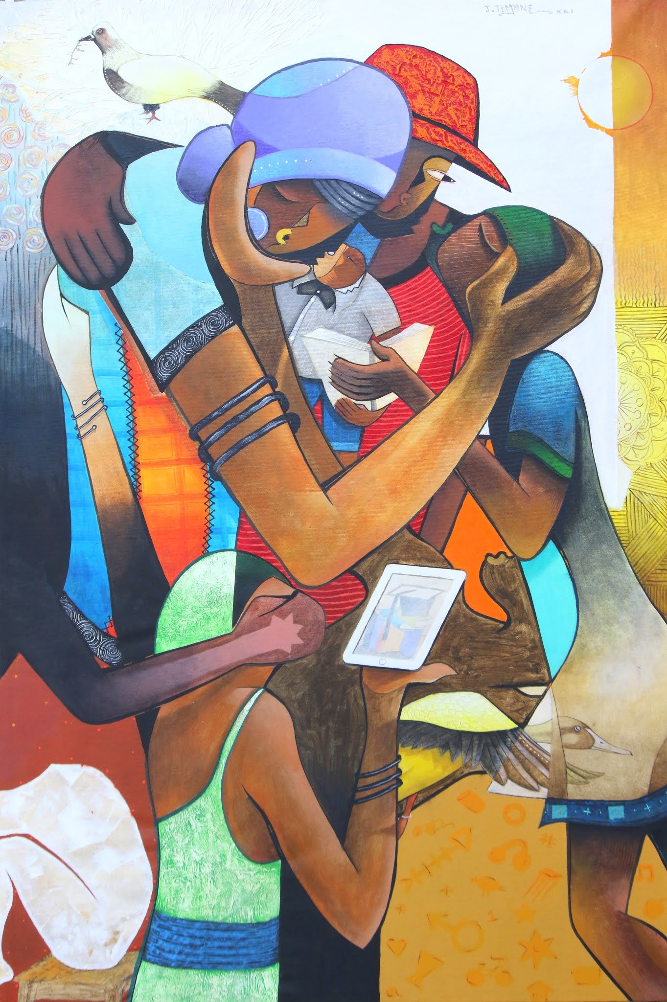 Pinturas do artista João Timane