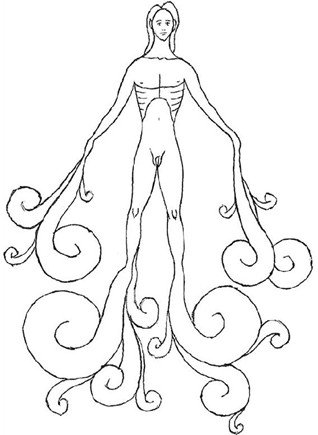 Ilustração poética do conto 'O Menino de Água' de Valter Hugo Mãe.