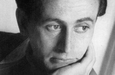 Paul Celan, poeta judeu de língua alemã, pensativo